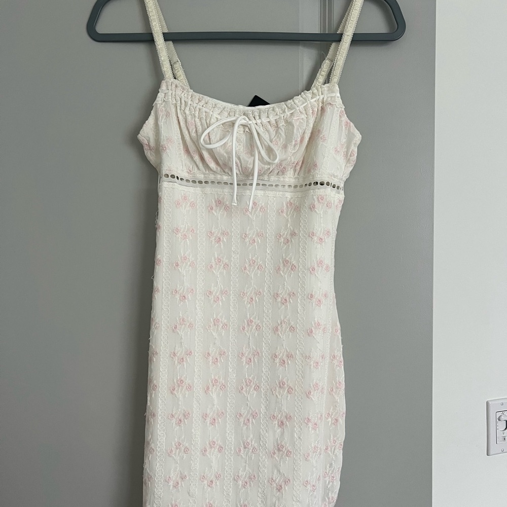 Garage White and Pink Mini Dress- NEW with tag